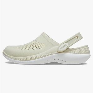 [M7/W9]Crocs Unisex Adult LiteRide 360 Clog Cream